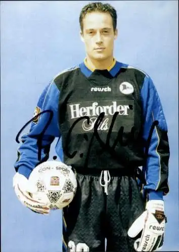 Autogrammkarte Fußballer Frederik Gößling, DSC Arminia Bielefeld, Autogramm