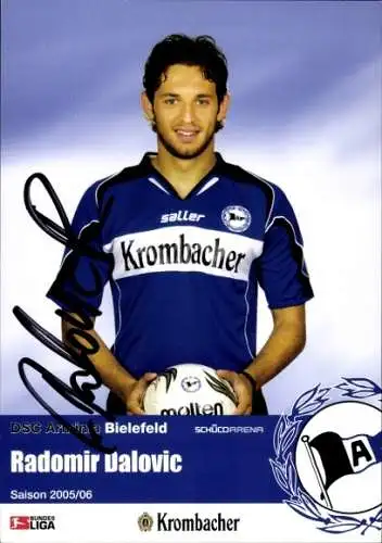 Autogrammkarte Fußballer Radomir Dalovic, DSC Arminia Bielefeld, Autogramm