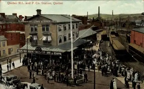 Ak Québec Kanada, R.L. and P. Co. Station