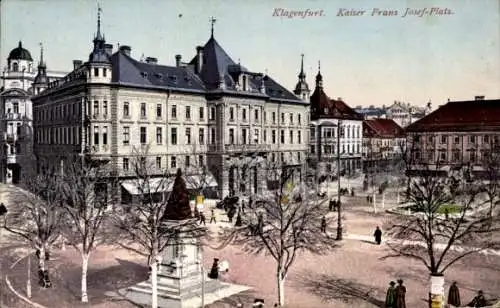 Ak Klagenfurt am Wörthersee Kärnten, Kaiser Franz Josef-Platz