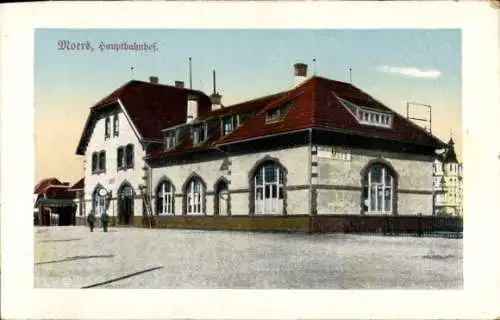 Ak Moers am Niederrhein, Hauptbahnhof