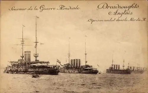 Ak Kriegsschiffe Großbritannien, I. WK