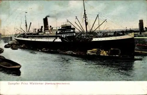 Ak Dampfer Prinz Waldemar, Hamburg Amerika Linie, HAPAG