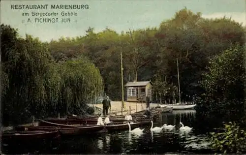 Ak Hamburg Bergedorf, Restaurant Marienburg am Bergedorfer Gehölz, Bes. A. Pichinot Jun.