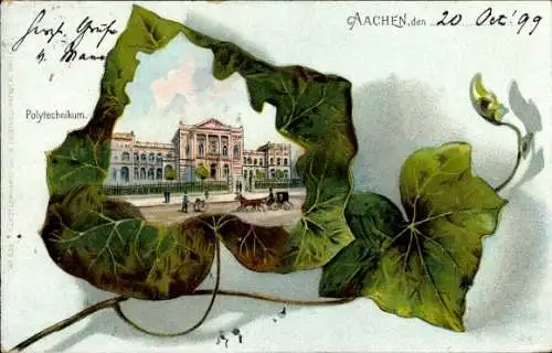 Efeublatt Litho Aachen in Nordrhein Westfalen, Blick auf das Polytechnikum