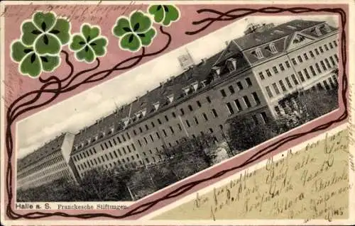 Passepartout Ak Halle an der Saale, Franckesche Stiftungen