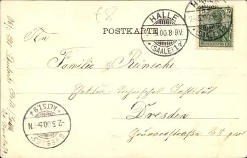 Passepartout Ak Halle an der Saale, Franckesche Stiftungen