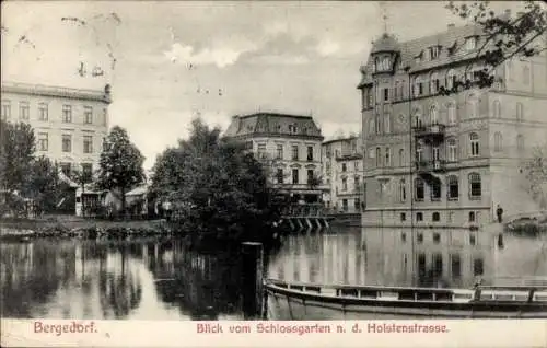 Ak Hamburg Bergedorf, Holstenstraße, Blick vom Schlossgarten