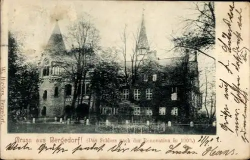Ak Hamburg Bergedorf, Schloss nach der Renovation in 1900