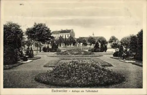 Ak Eschweiler in Nordrhein Westfalen, Anlage am Talbahnhof