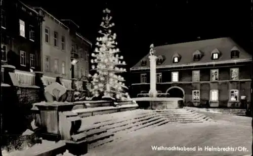 Ak Helmbrechts in Oberfranken, Weihnachtsabend