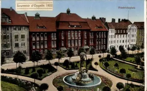 Ak Opole Oppeln Schlesien, Friedrichsplatz