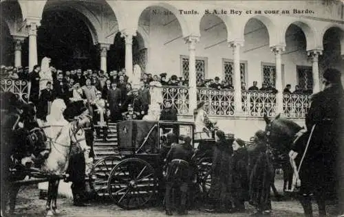 Ak Tunis Tunesien, S. A. le Bey et sa cour au Bardo