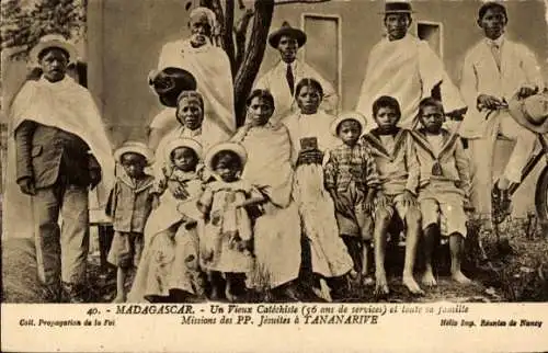 Ak Antananarivo Tananarive Madagaskar, katholische Mission, Un vieux Catechiste
