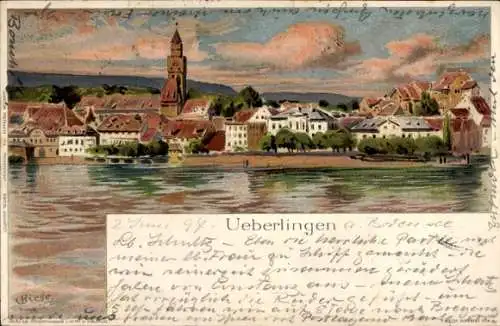 Künstler Litho Biese, C., Überlingen am Bodensee, Gesamtansicht