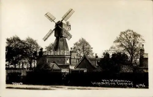 Ak Wimbledon London England, Windmühle