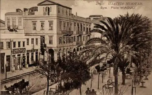 Ak Syra Siros Syros Griechenland, Miaouli Platz