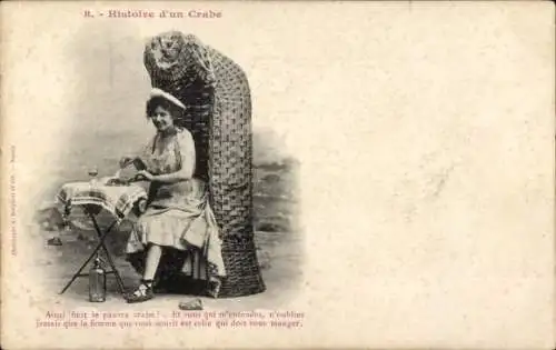 Ak Geschichte einer Krabbe, Krabbengericht