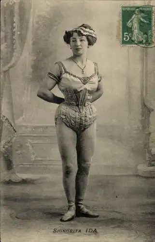 Ak Signorita Ida, Porträt