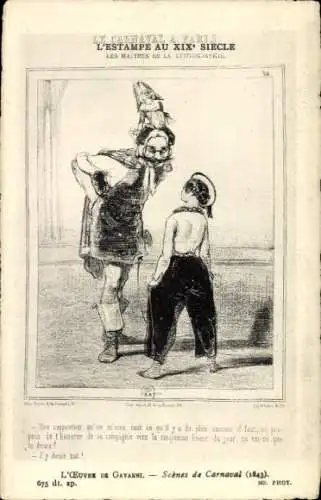 Künstler Ak Karnevalszene