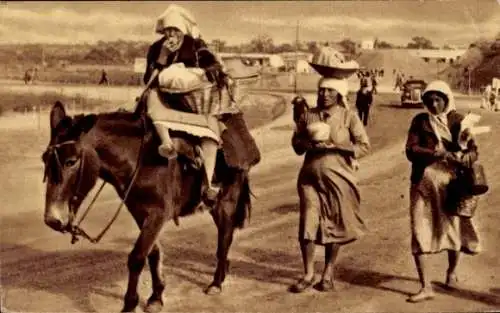 Ak Argentinien, Las paisanas regresando a sus ranchos