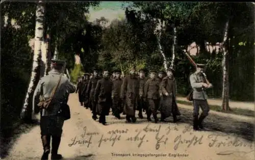 Ak Munster im Heidekreis, Truppenübungsplatz Munsterlager, Transport kriegsgefangener Engländer