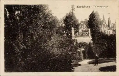 Ak Wilhelmstadt Magdeburg an der Elbe,  Luisengarten