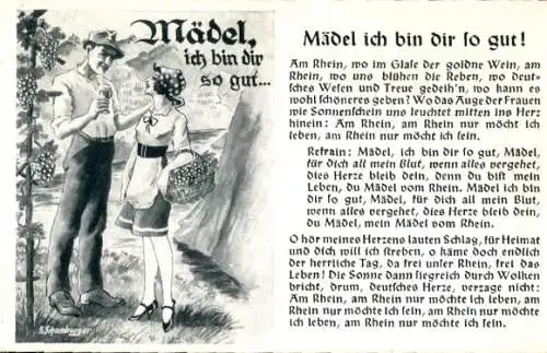 Lied Ak Mädel, ich bin dir so gut