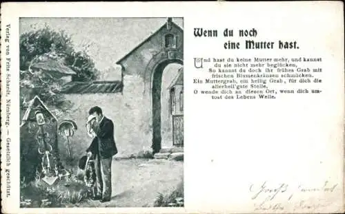 Gedicht Ak Wenn du noch eine Mutter hast