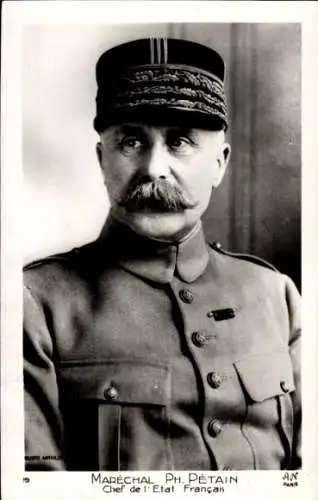 Ak Paris VIII Élysée, Marschall Petain, Chef des französischen Staates