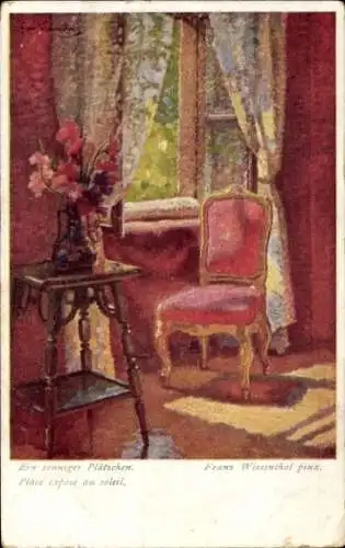 Künstler Ak Wiesenthal, F., Sonniges Plätzchen