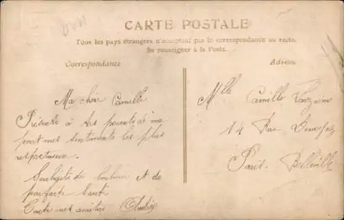 AAk Junge in Uniform, Porträt, Blumen, Kitsch