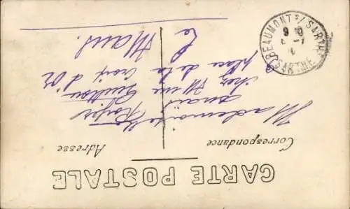 Ak Mann beim Telefonieren, Blumen, Kitsch