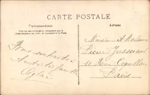 Ak Glückwunsch Neujahr, Frau beim Telefonieren