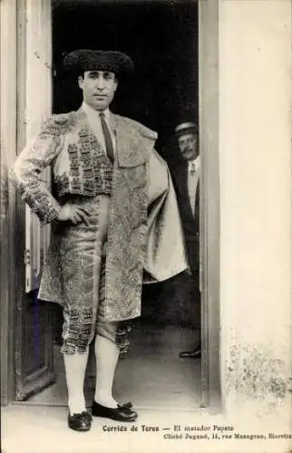 Ak Corrida de Toros. El matador Pepete.
