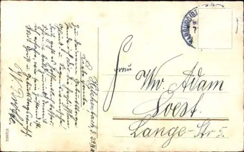 Passepartout Ak Zwei junge Katzen, Kätzchen in einem Holzschuh