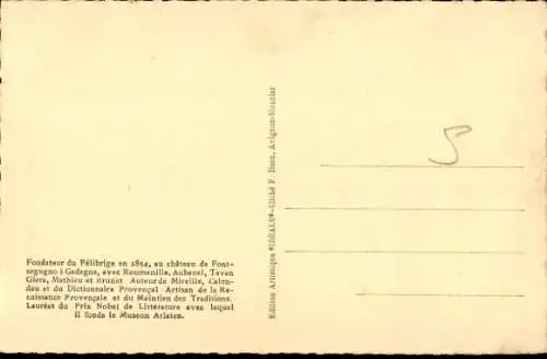 Ak Dichter Frédéric Mistral, Portrait