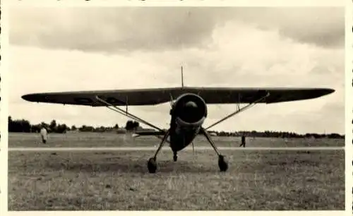 Foto Ak Flugzeug, Eindecker