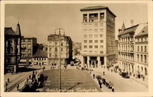 Ak Reichenberg in Böhmen Liberec Tschechien, Tuchplatz