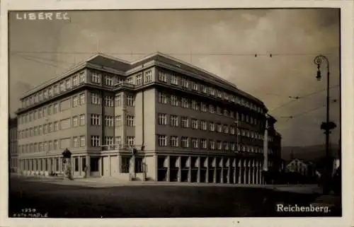 Ak Reichenberg in Böhmen Liberec Tschechien, Verwaltungsgebäude