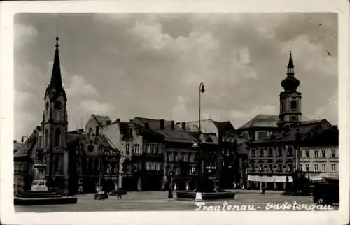 Ak Trutnov Trautenau Riesengebirge Region Königgrätz, Marktplatz