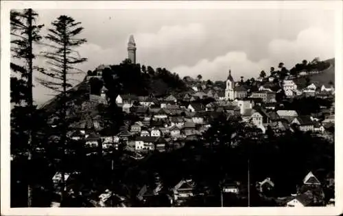 Ak Štramberk Stramberg Mährisch Schlesien, Burg Štramberk, Strahlenberg, Trůba, Schöne alte Hä...