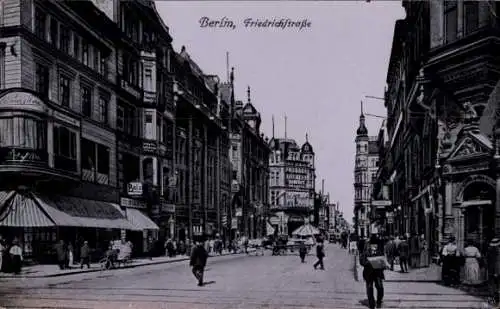Ak Berlin, Friedrichstraße, Passage Theater Kabarett, Geschäfte