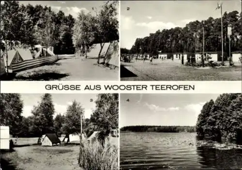 Ak Wooster Teerofen Neu Poserin in Mecklenburg, Campingplatz, See, Wälder, Zeltlager, Natur, Frei