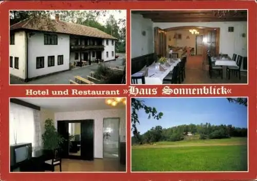 Ak Tröbigau Schmölln Putzkau in der Oberlausitz, Hotel und Restaurant, Haus Sonnenblick, Innenans