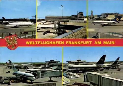Ak Frankfurt am Main, Flughafen, Flugzeuge