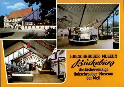 Ak Bückeburg im Kreis Schaumburg, Hubschrauber-Museum  Innenansichten, Exponate, Architektur