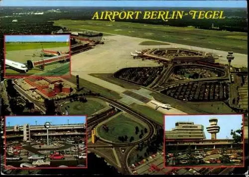 Ak Berlin Reinickendorf Tegel, Flughafen