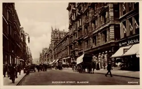 Ak Glasgow Schottland, Buchanan Street