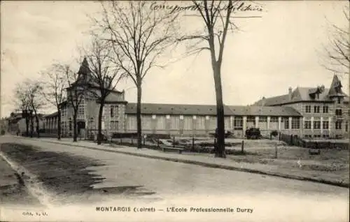 Ak Montargis Loiret, Schule, Bäume, Straße, s Gebäude, 